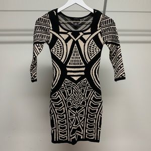 F21 Patterned Jacquard Minidress